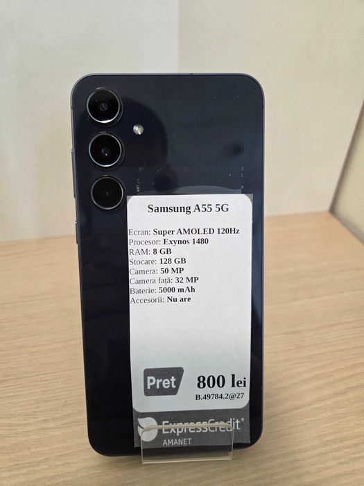 Samsung A55 128GB (ECA27 b.49784.2)-Garantie 2 ani de zile!