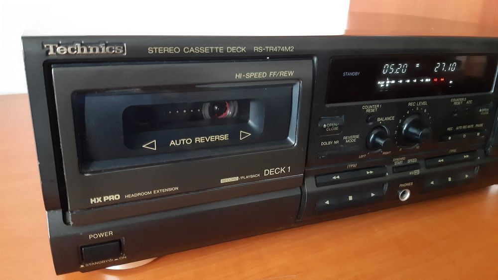 Technics Line, deck dublu RS TR474 M2, CD player SL-PG370A, receiver SA-EX140 cu telecomanda originala