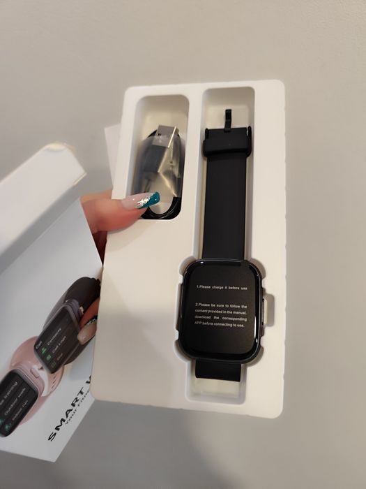 Смарт часовник fitness tracker черен cillso