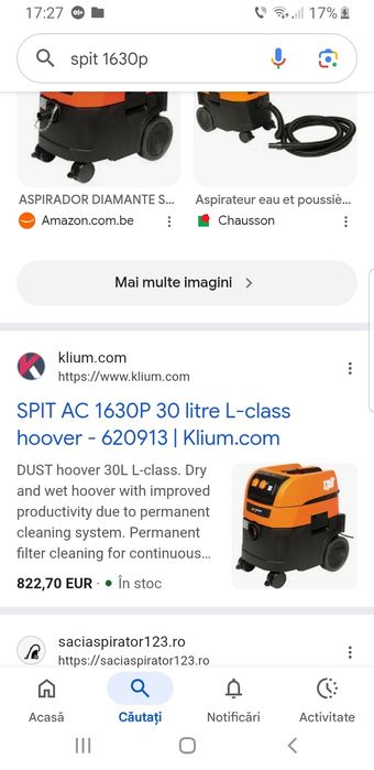 Aspirator cu autoscturare Spit 1630P impecabil