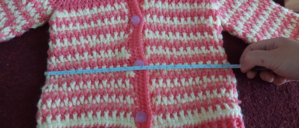 Bluza fetițe 2 -4 ani împletită manual