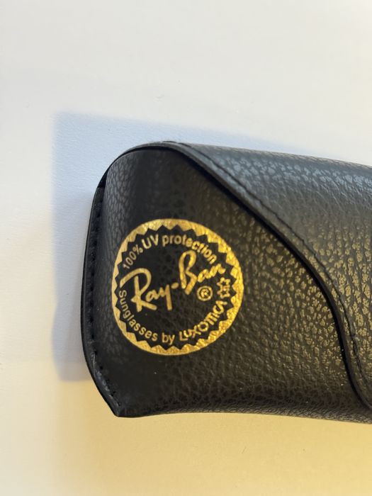 Toc ochelari de soare din piele Ray Ban negru Nou