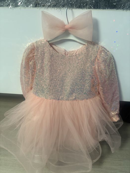 Rochie de fetite cu paiete