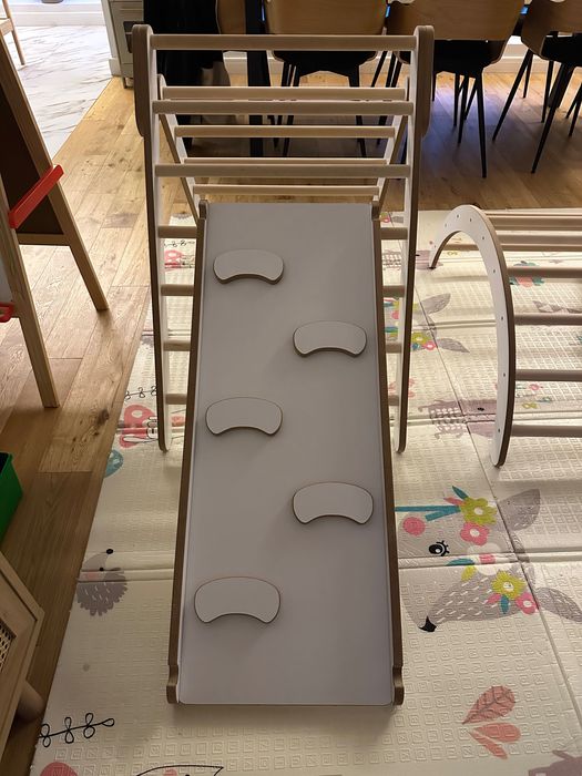 Set 3 in 1 triunghi pikler, rampa si tobogan