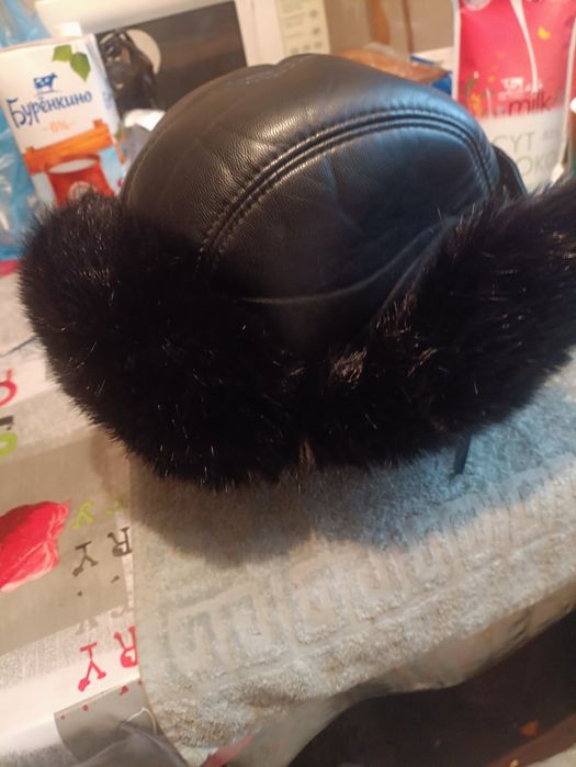 Шапка ушанка теплая