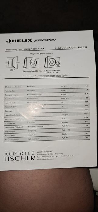 Сабвуфер 12",  динамик для сабвуфера