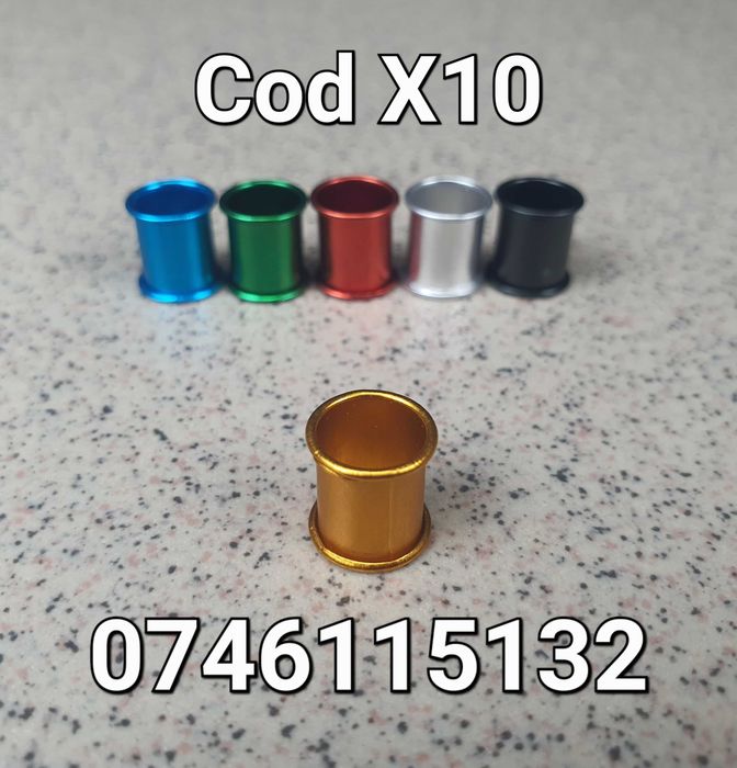 Inele de 8mm pt Porumbei-Aluminiu-Pasari Papagali Gaini Pui Fazan- X10