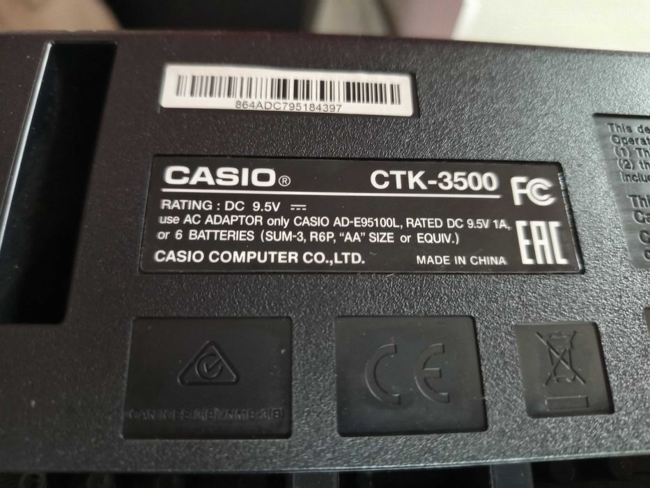 Синтезатор CASIO CTK-3500