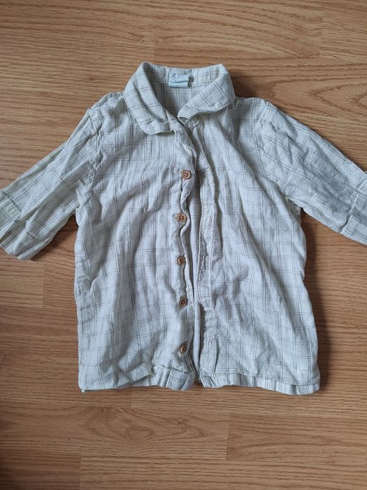 2 cămăși băieți bumbac h&m 2-3ani