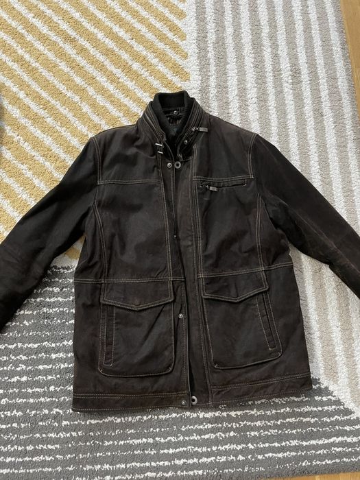 Geaca piele Biaggini Vogele Elvetia maro impecabila