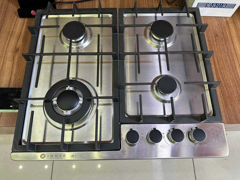Варочная панель Immer 4 газ зажигалка чугун решетка Гарантия