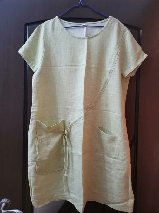 Платье новое , легкое , лён 100%