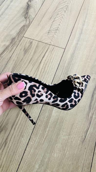 Обувки на висок ток Steve Madden, леопард