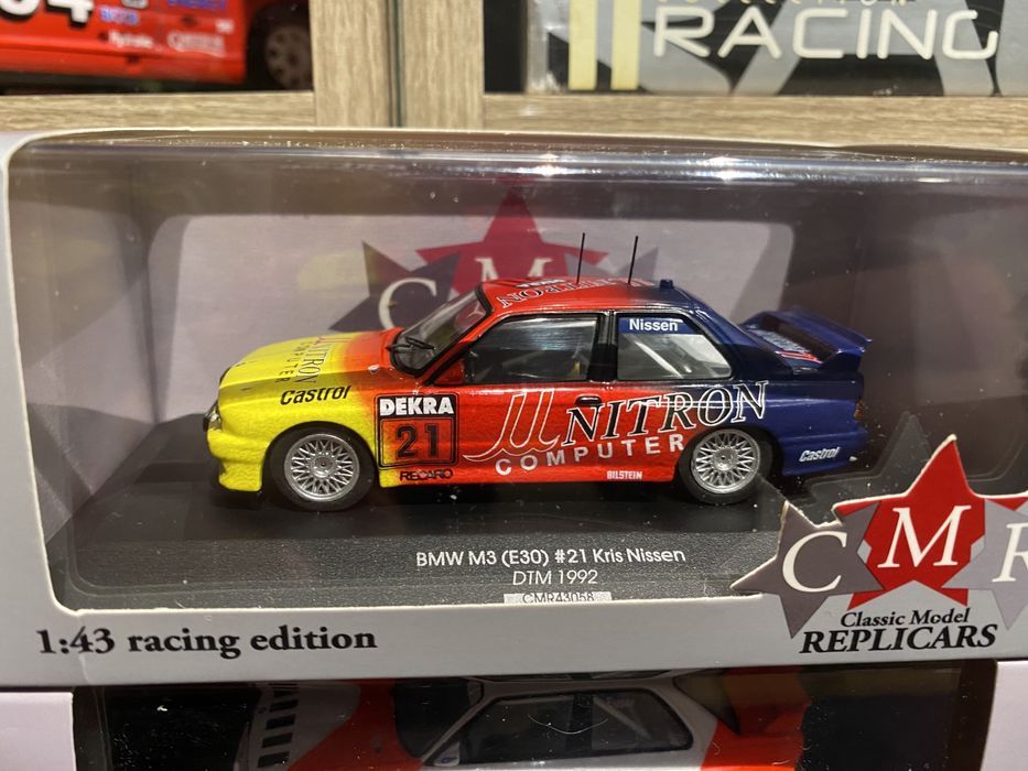 CMR BMW M3 (E30) machetă auto scara 1:43 an 1991 1992 DTM rally