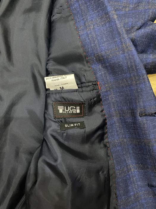 Пиждак TUGI подростковый синий в клетку