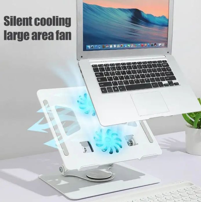 Подставка держатель для ноутбука 
С usb вентилятором