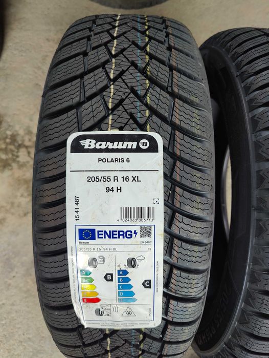 2 Нови зимни гуми 205/55R16 Barum Polaris 6 XL EV 94H DOT3725 made in Germany