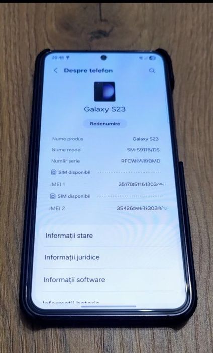 Samsung S23 8 / 256, 5G, dual sim, perfect funcțional