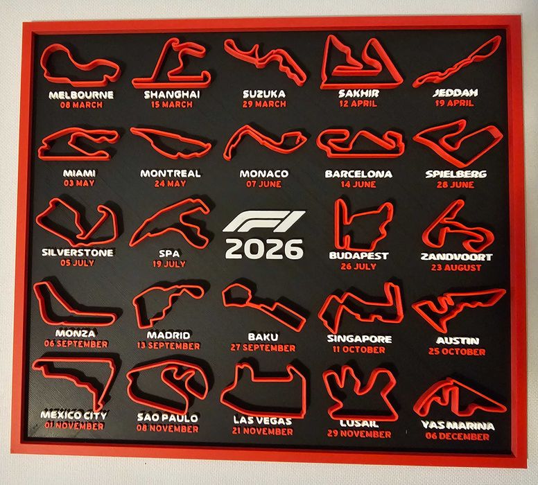 F1 2026 calendar