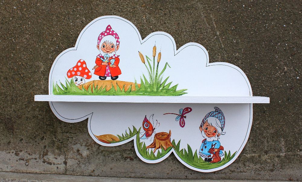 етажерка облак за детска стая