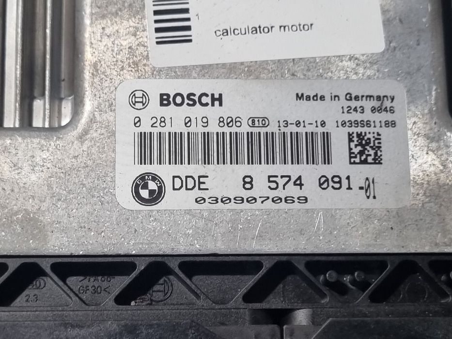 Calculator motor BMW X3 F25 2.0 D 2010 - 2014 184CP Automata N47D20C Euro5 (1287) 8574091