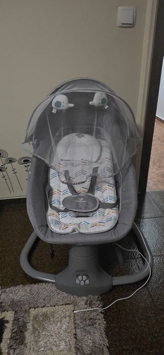 Електрическа Люлка/шезлонг Cangoroo Axel сива