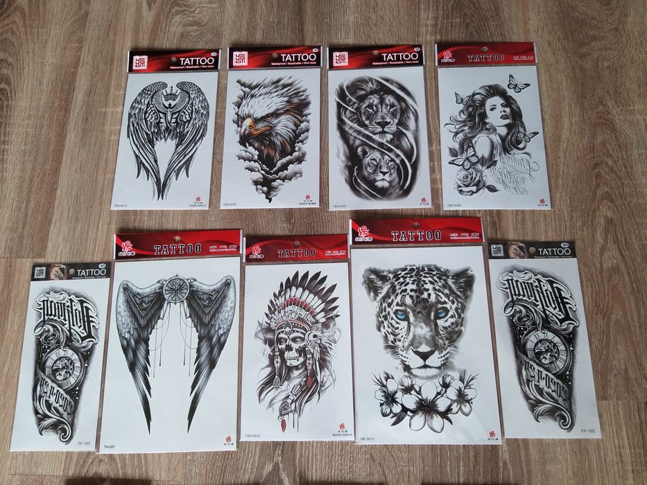 Tatuaje temporare 3D aplicare rapidă cu apa, Set 3 buc la alegere , tatuaje evenimente petreceri plajă piscină
