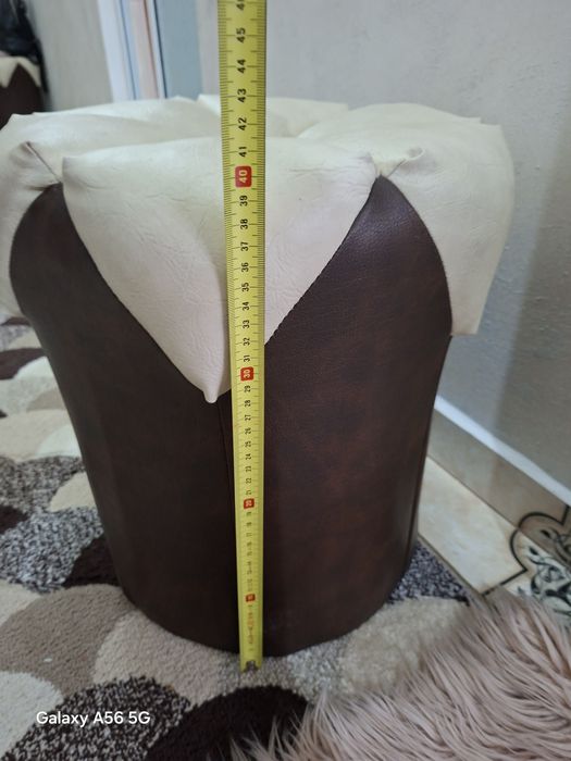 Masa sticla Living   + 2 tamburele