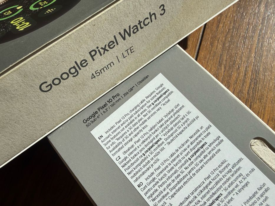 Pixel 10 Pro 256 + Pixel Watch 3 45