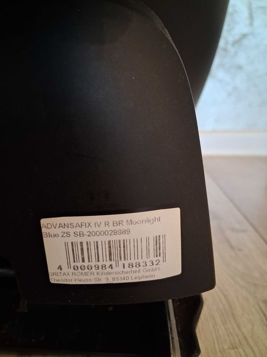 Scaun auto Britax Römer ADVANSAFIX IV R, ISOFIX, 9–36 kg
