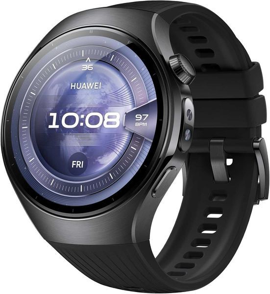 Нов Смарт Водоустойчив Часовник Huawei Watch 5, Rates-L19F, Черен, 2 години Гаранция