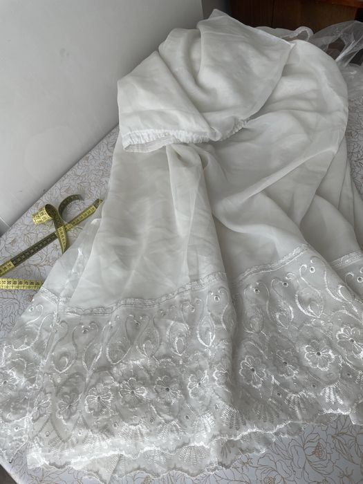 2 шторы тюль до середины окна 260 и 280см