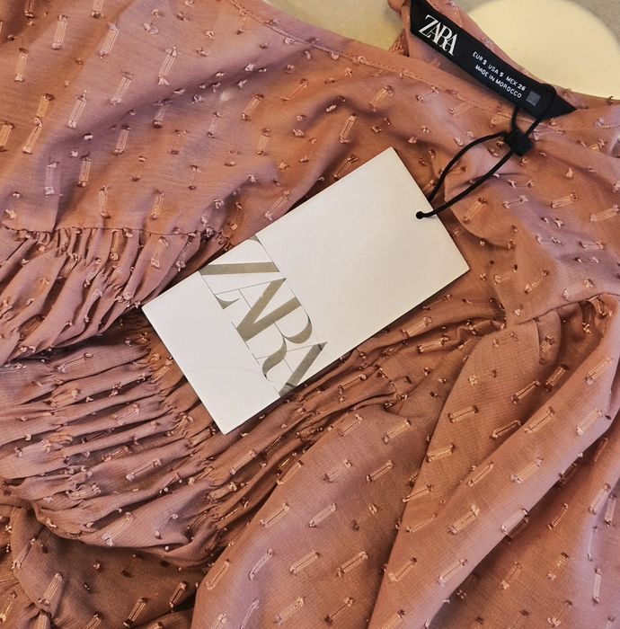 Рокля в цвят пудра "ZARA "