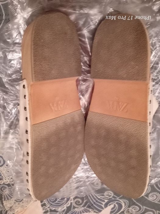 Оригинално Сабо"ZARA" от ест.кожа!НОВА КОЛЕКЦИЯ!-50%!