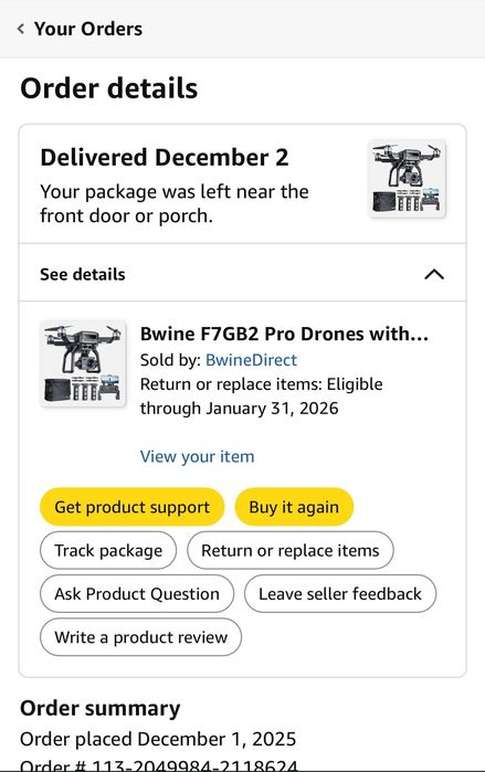 Дрон 4к BWINE F7GB2 Pro чисто нов