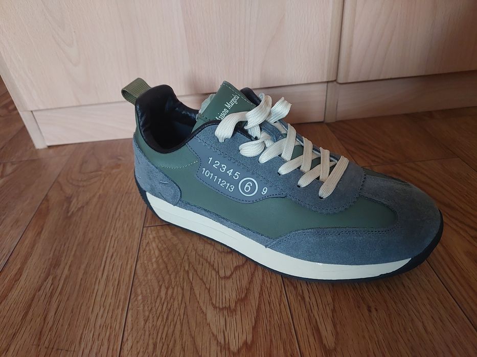 Кроссовки maison margiela хаки
