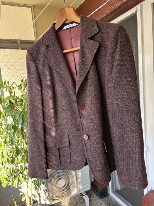 Дамско сако цвят шоколад