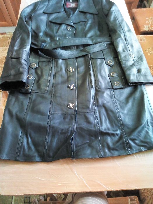Сюртук женский кожаный
