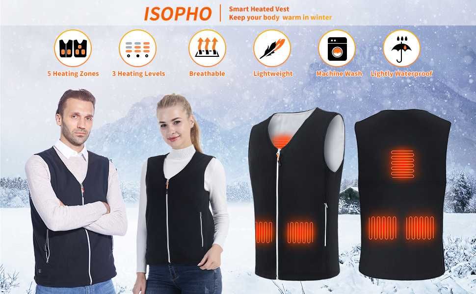 Жилетка с подгряване ISOPHO за мъже и жени