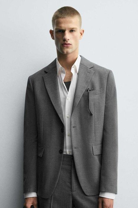 Кариран блейзър/сако Zara 56/XXL