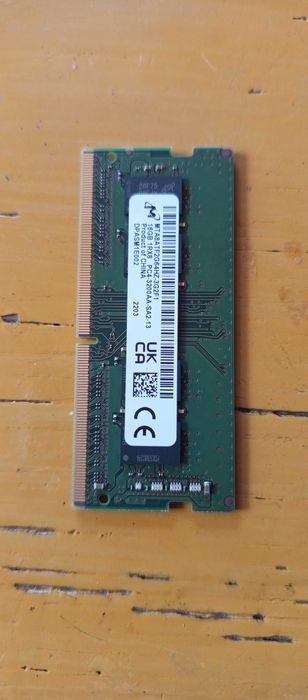 Vând 8GB DDR4 1.2V Laptop Micron 2600MHz Nou