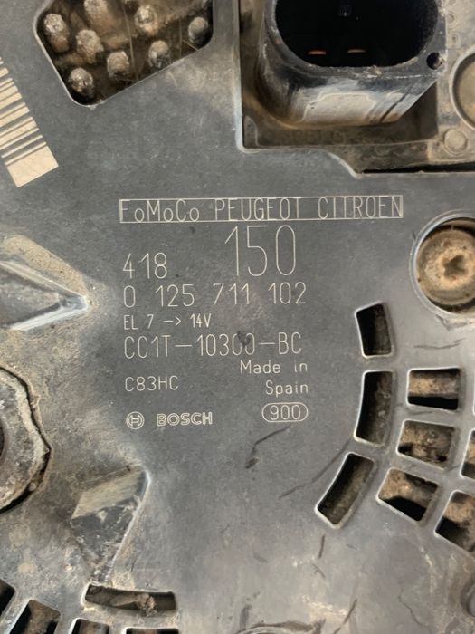 Alternator Ford Transit 2.2Tdci 2014-2019 Cc1T-10300-Bc / 0125711102