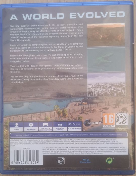 Игра за PS4 - Jurassic World Evolution 2 (PS4)