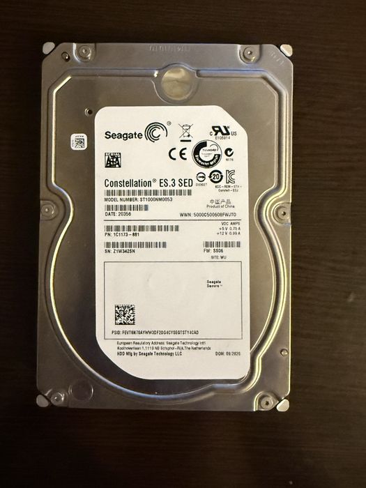 Продам HDD Seagate Constellation ES.3 1TB