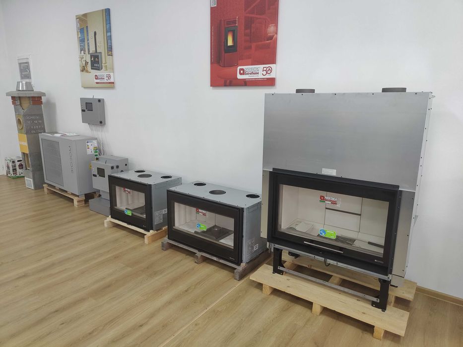 Камини на дърва - ъглови, трилицеви, прави - от стомана и чугун