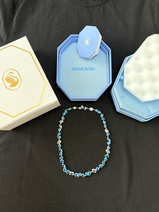 Colier swarovski gema baby blue