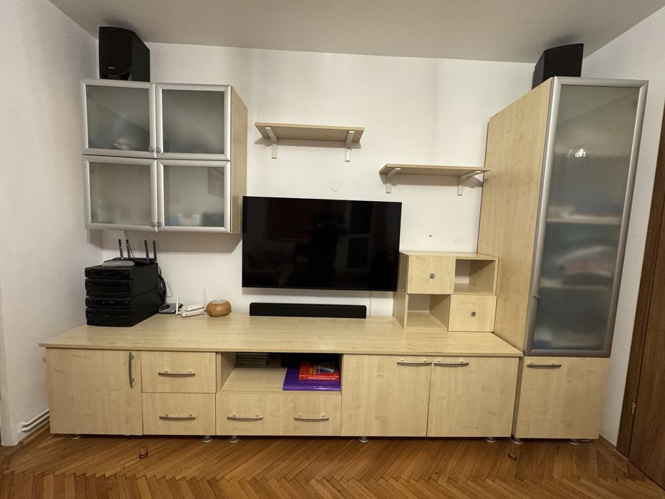 Bibloteca living pal culoare stejar