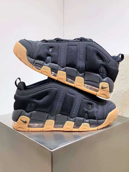 Нови мъжки маратонки Nike Air More Uptempo Low "Black/Gum