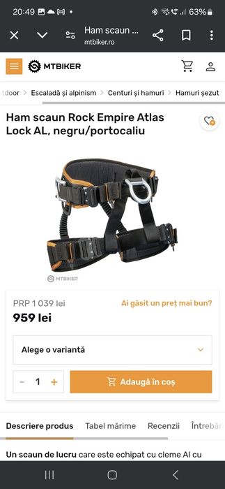 Ham alpinism utilitar, rock empire