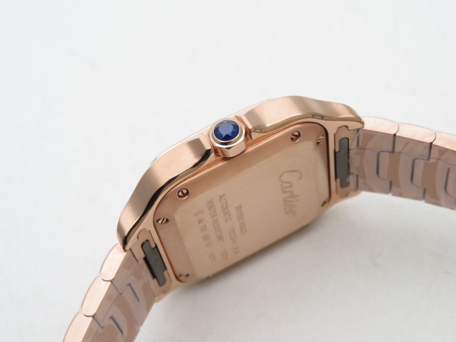 Cartier Santos de Cartier 35mm Дамски - Розово злато и диаманти - QC снимки